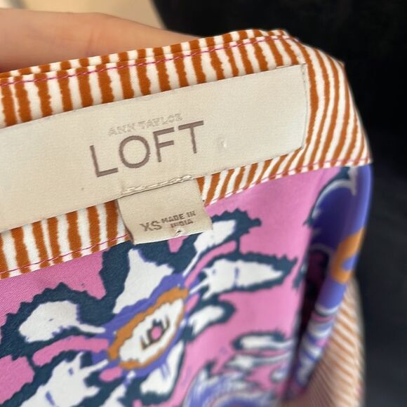 Loft floral satin mini dress - Picture 7 of 8